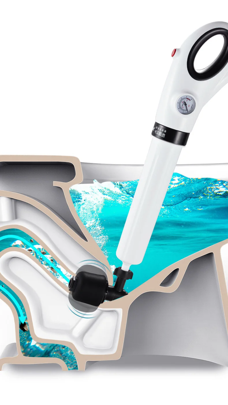 

Toilet Plunger High Pressure Pump Cleaner Dredge