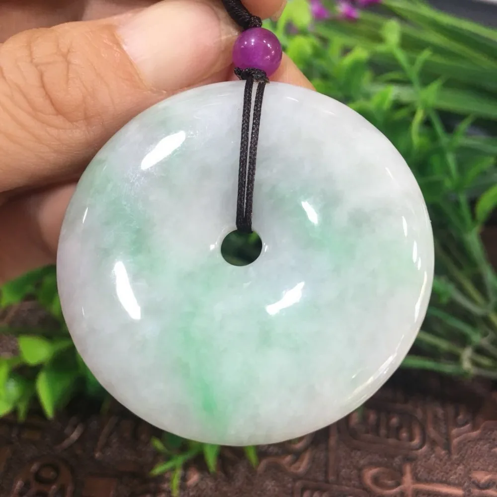 Natural Burmese Jade A cargo safe buckle pendant ep04# | Украшения и аксессуары