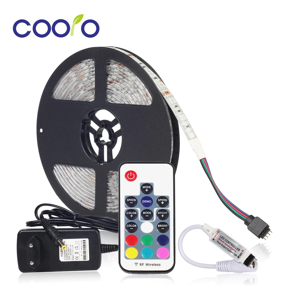 5050 RGB Светодиодные ленты Водонепроницаемый 5 м 300LED DC 12 В светодиодные полосы