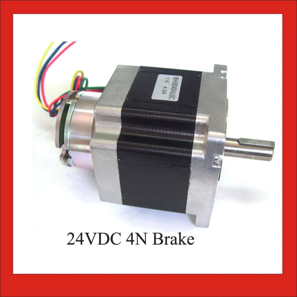 NEMA 34 Stepper Motor 24VDC 4N  Brake Stepper Frame 86mm 4-lead 80mm Body Length Nema34 Brake