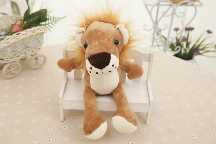 

small cute stuffed lion toy plush cartoon lion doll gift about 18cm 0517