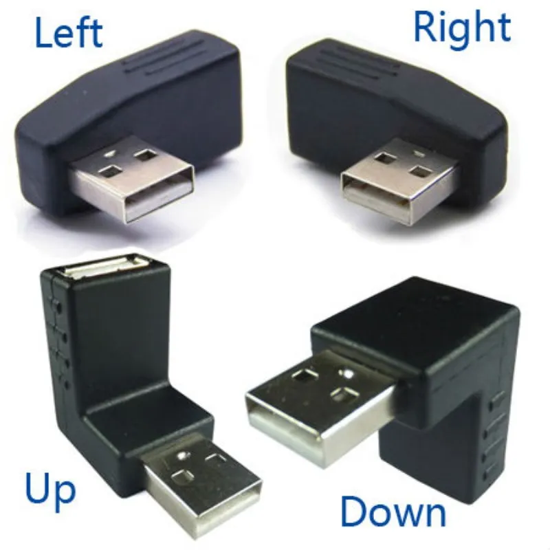Гибкий удлинитель USB 2 0 под углом 90 градусов влево/вправо/вверх/вниз|usb male to female|usb a