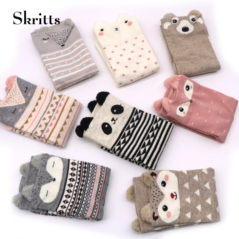 Skritts мультфильм носок для женщин милые животные узор носки теплые зимние креативные носки дамы красочные модные короткие забавные 1 пара