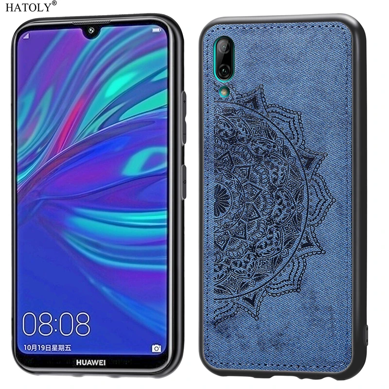 Чехол для Huawei Y7 Pro 2019 чехол Y6 P30 Honor 8A 8 S TPU тканевый телефона 2019|Бамперы| |