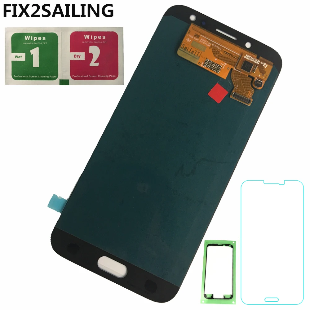 Для Samsung Galaxy J7 Pro 2017 J730 J730F Super AMOLED 100% протестированный рабочий ЖК сенсорный экран