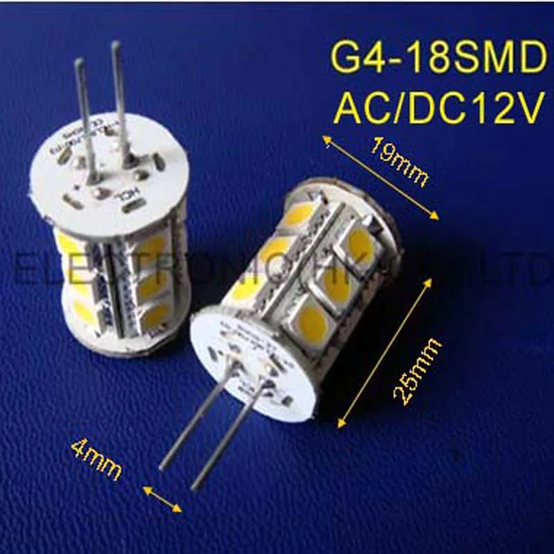 Высокое качество 5050 3 чипа 12В G4 светодиодные лампы led (Бесплатная доставка 5