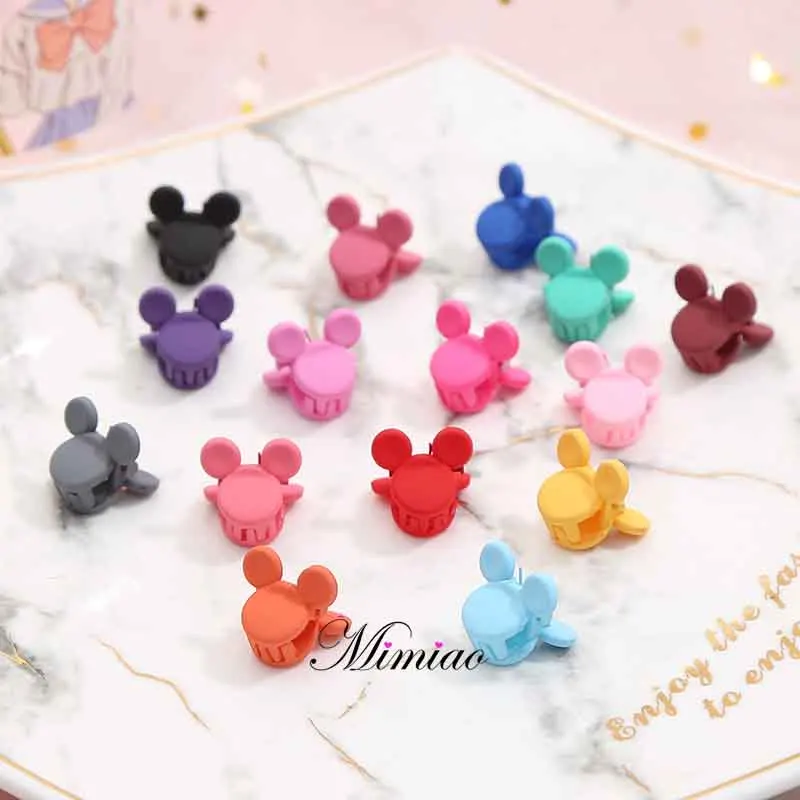 200 pcs Miki A 200 шт зажим для волос заколка со стразами; ; для маленьких девочек; маленькая Заколка-крабик милый Конфета цветной цветок заколки-клипсы зажим детская заколка для волос, аксессуары для волос - Цвет: 200 pcs Miki A