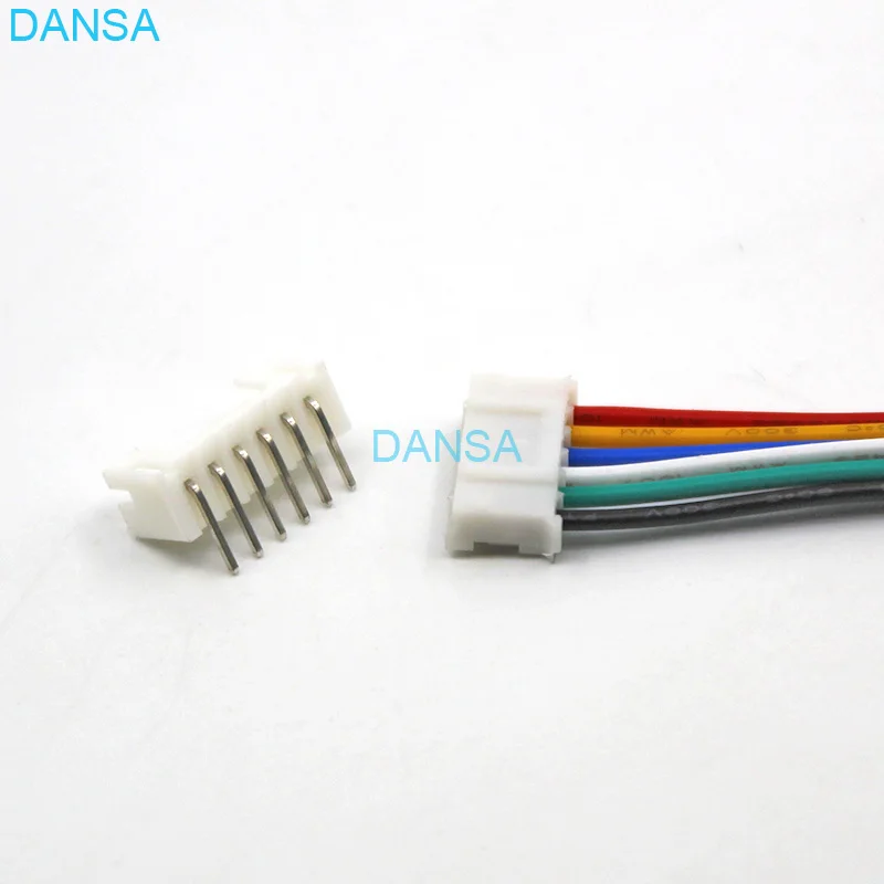 25 Комплектов мини микро PH2.0 JST 2 0 мм Шаг 6Pin боковой входной разъем с 1007 26AWG 100 до 250