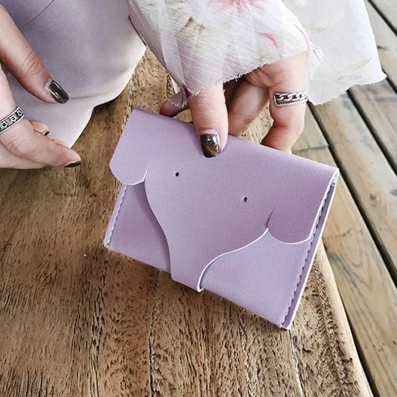 kawai card holder credit cards id cute organizer women cardholder wallet for girls animal tarjetero mujer portefeuille femme | Багаж и
