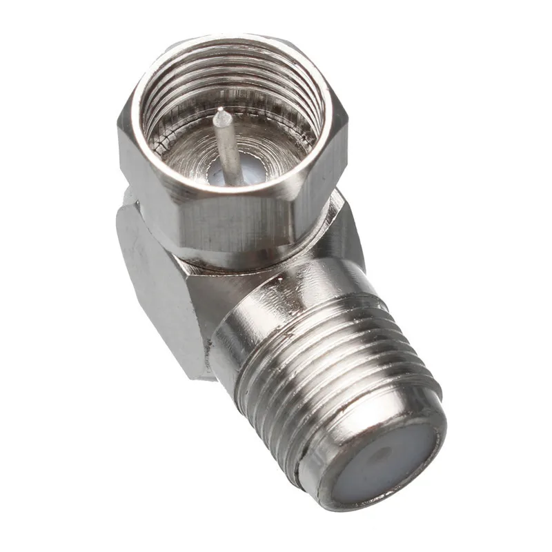 Медная штепсельная вилка F с прямоугольным штекером для спутникового кабеля Sky