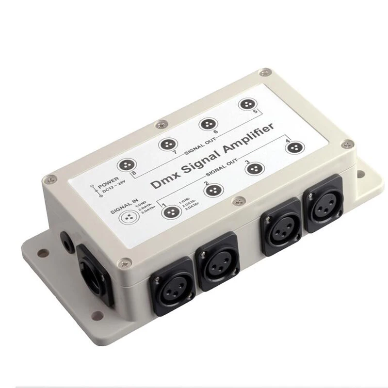 OPQ-Dc12-24V 8 канальный выход Dmx Dmx512 светодиодный контроллер разделитель усилителя