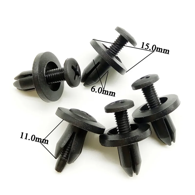 Fender Screw Car Door Rivets Bumper 120pcs 6-10mm Set Fastener Clips Replacement | Автомобили и мотоциклы