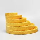 Колесо для полировки золотых и серебряных ювелирных изделий, 75-200 мм, желтое хлопковое волокно, внутреннее отверстие 4 мм