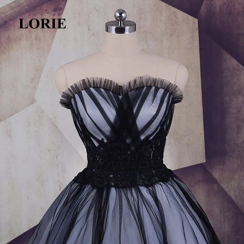 LORIE 2020 низкие/высокие вечерние платья со шнуровкой сзади мягкое Тюлевое Черное