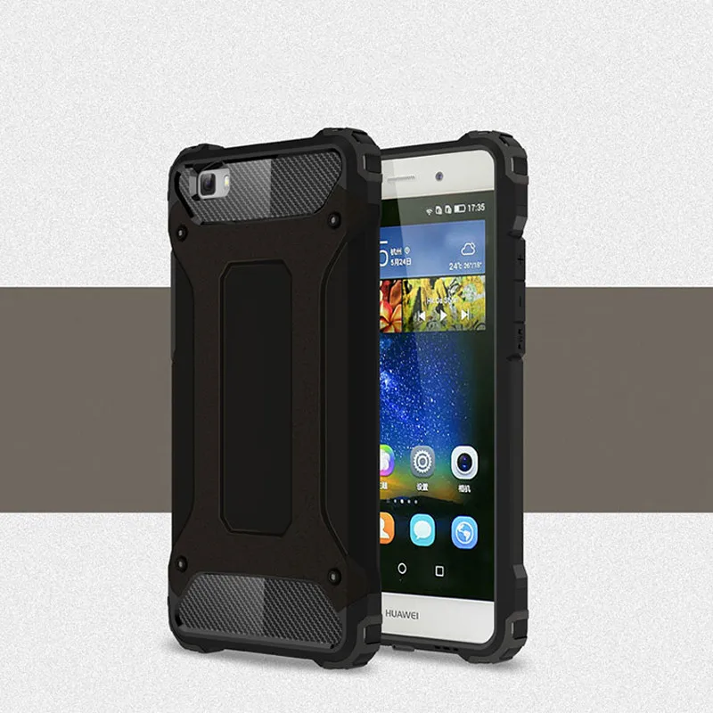 Black Противоударный прочный защитный чехол для huawei P20 Lite P30 Pro Чехол P10 P9 Honor 8X9 mate 20 Lite 10 Pro Чехол s P Smart PC чехол Man - Цвет: Black