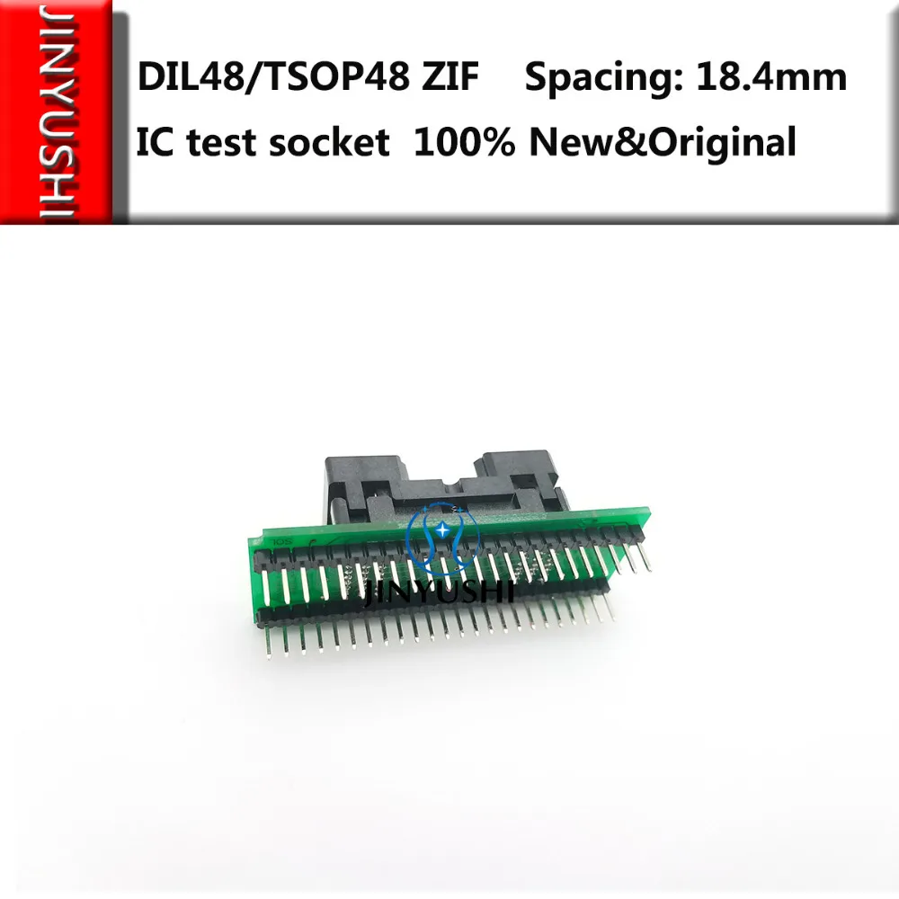 Opentop DIL48/TSOP48 ZIF 18.4mm  IC Burning seat Adapter testing seat Test Socket test bench in stock free shipping