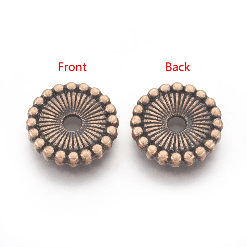 

1000pcs 12mm Bead Spacers Bead Cap End Cap Flat Round for Jewelry Making DIY Finding Lead Free Cadmium Free and Nickel Free