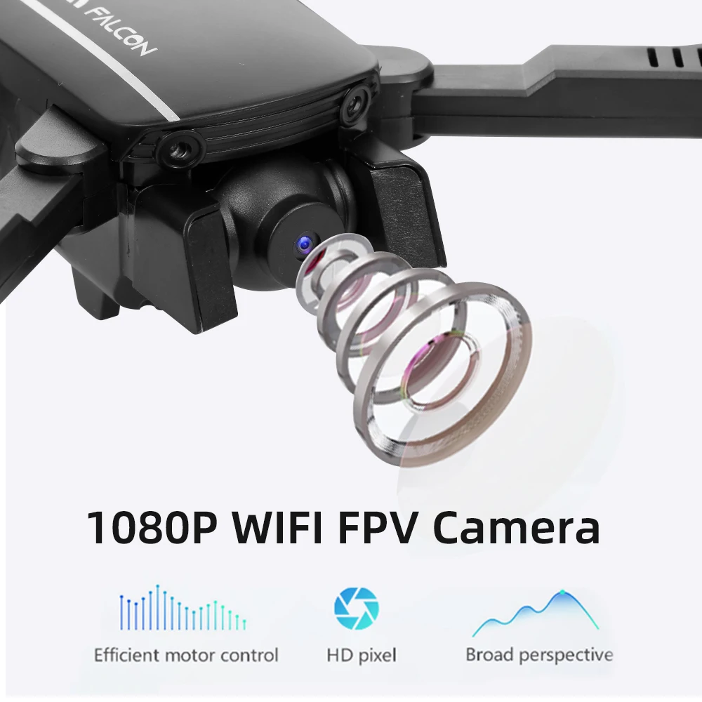 1808 RC Дрон с камерой 1080P широкоугольный Wifi FPV оптический поток позиционирование