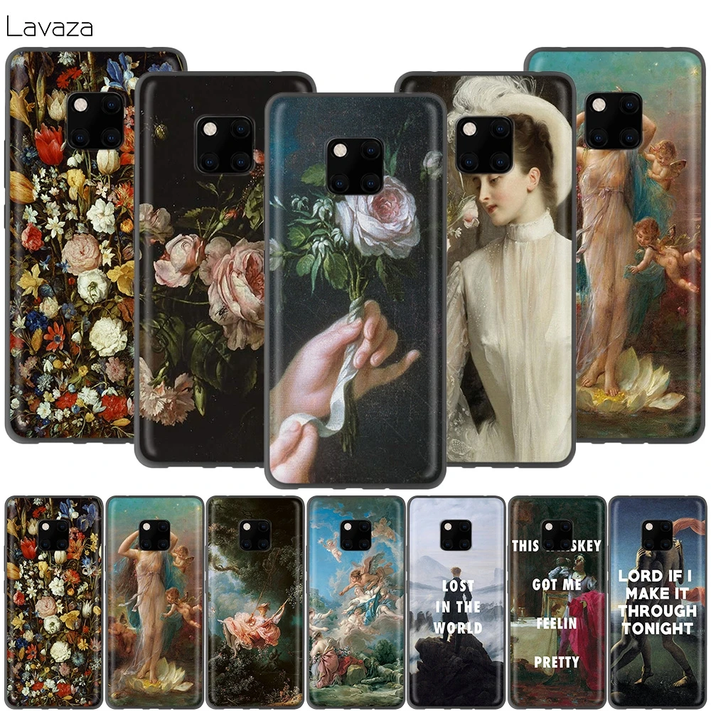 Чехол Lavaza с классическим цветочным рисунком для Huawei Honor 10 9 8 8x 8c 7x 7c 7a Note Nova 3 3i Lite Y9 Y7