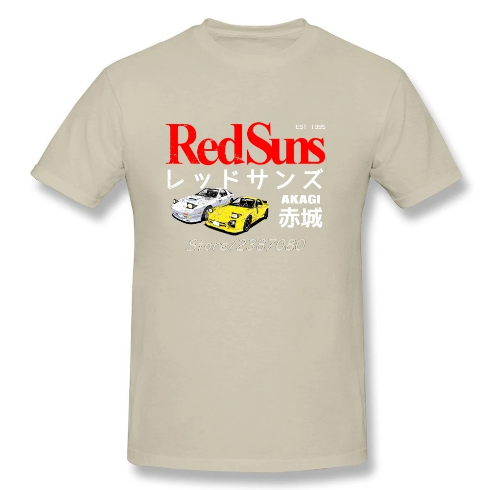 Летние Initial D-акаджи каэде RedSuns футболка команды для мужчин одежда хлопок XXXL