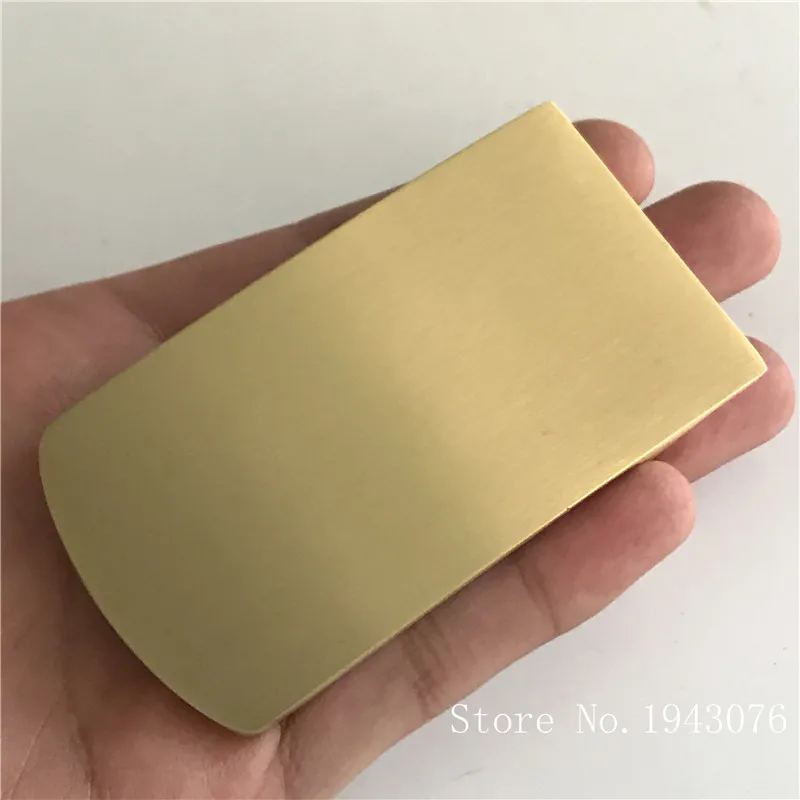 

Retail New High Quality Rectangle Solid Brass Blank DIY Belt Buckle With 85*46mm Metal Fashion Mens Buckles Fit 4cm Wideth Belt