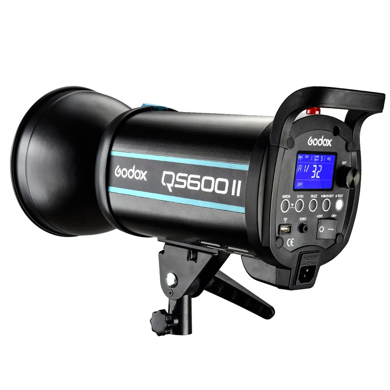 Godox QS600 II QS600II 600Ws GN76 Professional Studio Strobe with Built-in 2.4G Wireless X System Offers Shooting | Электроника