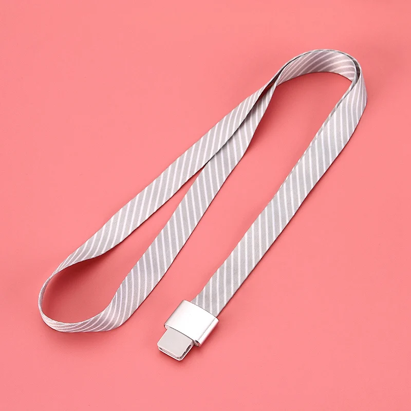 style 2 Silver Дешевая плоская Пряжка подвесная Веревка на шею шнурки для мобильного телефона ремни камеры USB ID пропуск карта владелец значка ключи металлический зажим - Цвет: style 2 Silver
