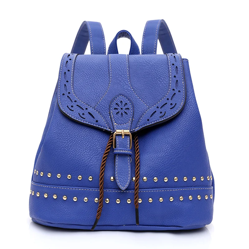 2018 Новое поступление реального Pu Для женщин Mochila Escolar школьные сумки Вэй