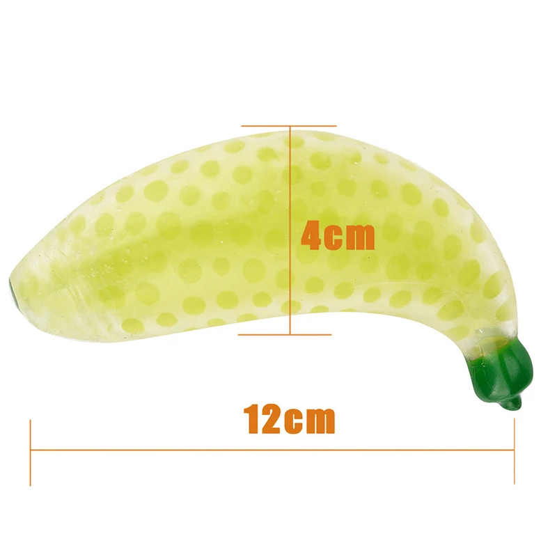 TOFOCO Kawaii Funny 12Cm Squishy Rubber Banana Ball Hand Wrist Squeeze Stress Autism Mood Relief Decompression Toy Cute Soft | Игрушки и