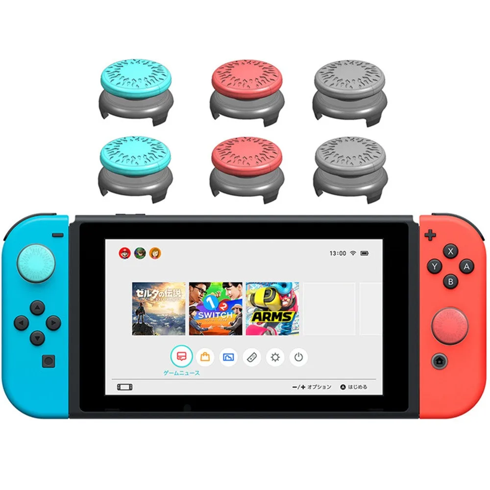 1 Пара светящихся силиконовых гелевых ручек для Nintendo Switch контроллер Джойстик