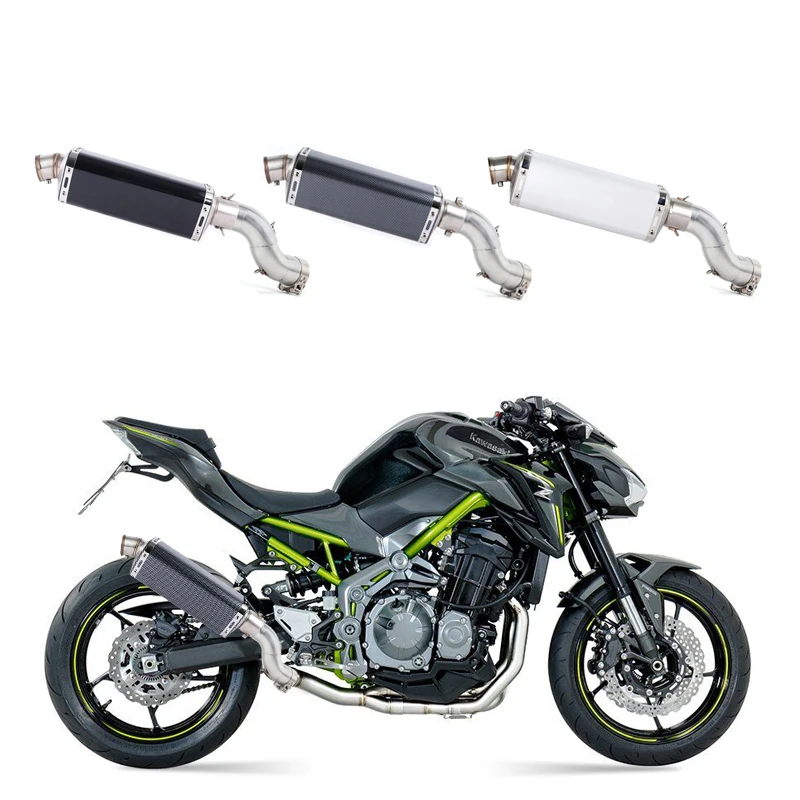 Бесплатная доставка глушитель средней выхлопной трубы для мотоцикла полная