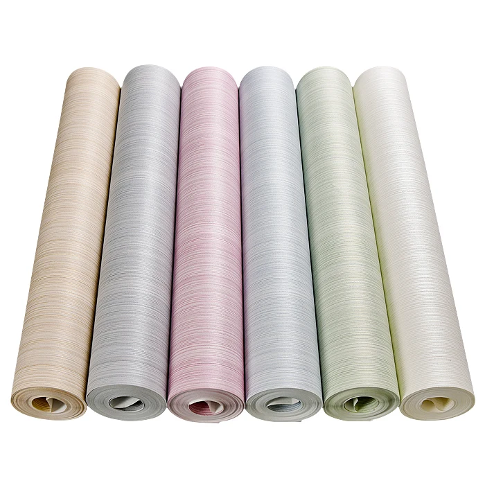 

PAYSOTA Wallpaper Modern Simple Plain Color Vertical Stripes Beige Pink White Bedroom Living Room Wall Paper Roll