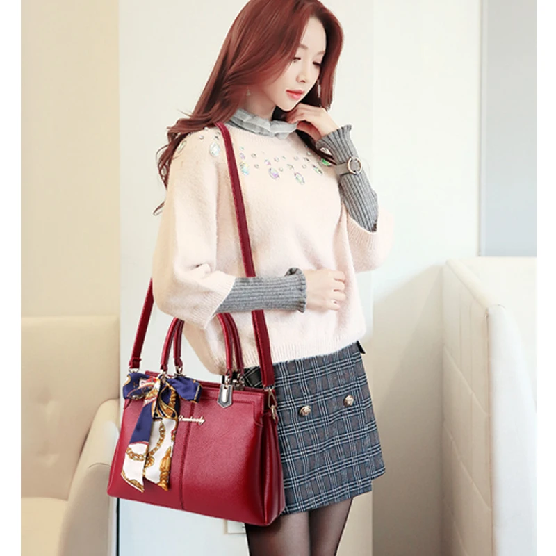 Lebolong 2018 New Handbags Big Women Bag High Quality Casual Female Bags The Large Capacity Lady Handbag pu Leather Shoulder | Багаж и