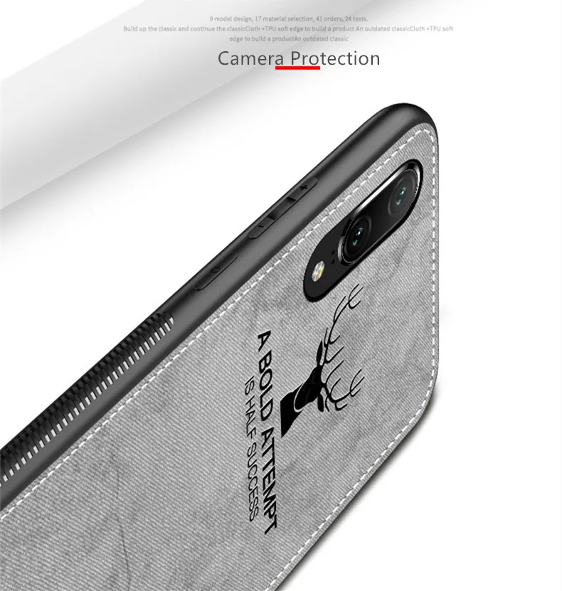 Роскошный анти-пот олень ткань чехол для телефона для huawei Y9 P Smart P10 P20 mate 20 10 Pro Lite Nova 3 3i Honor 7X 8X 7A 7C чехол