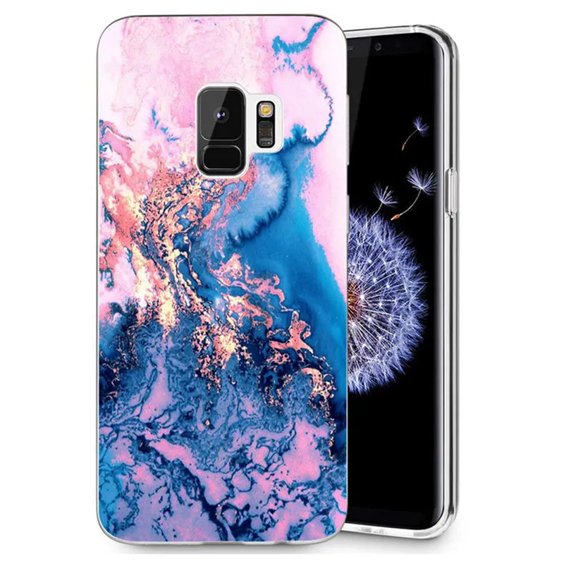 TPU Luxury For Samsung Galaxy S3 S9 S9Plus S8 Plus S7 edge Note 8 Colorful Froral Soft Painted Design Cover Fundas R126 |