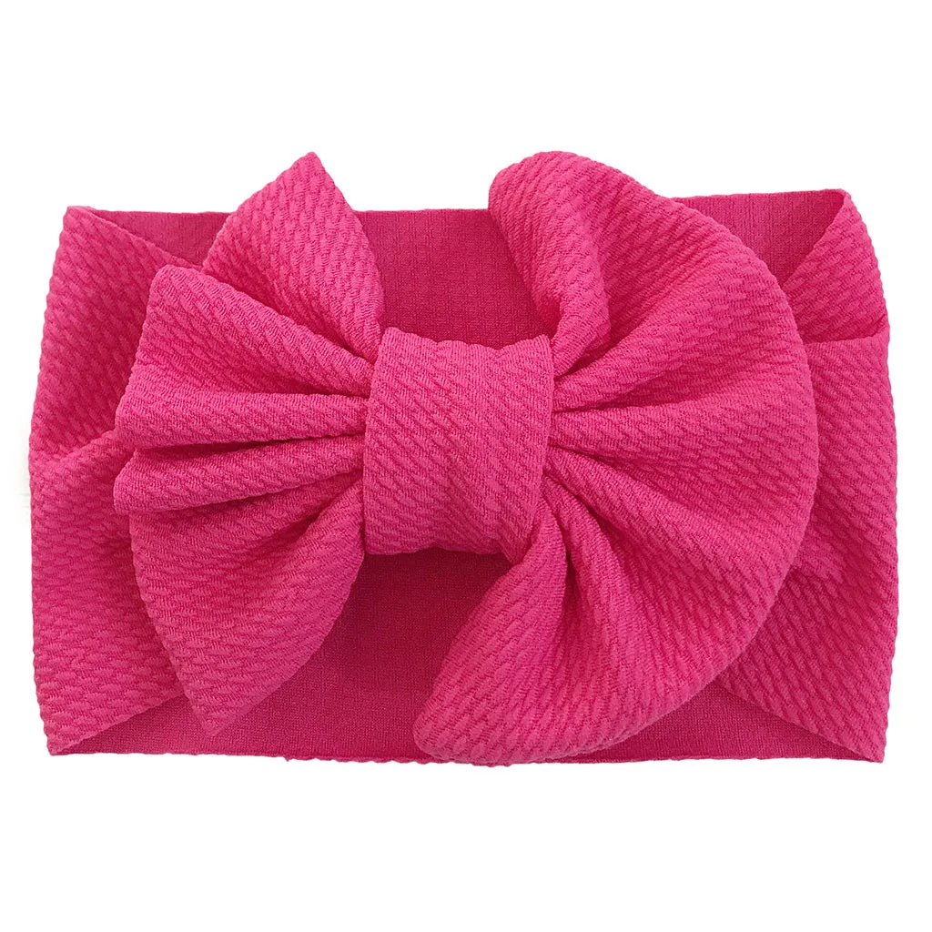 Детские милые унисекс волосы мяч Твердый эластичный ободок большой бант дизайн