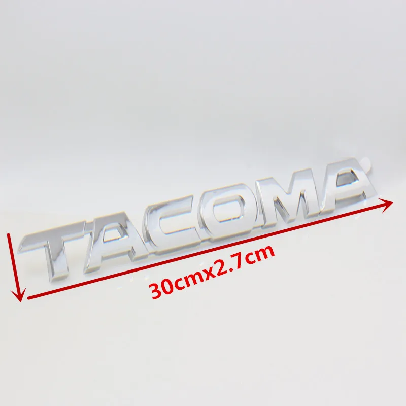 10pcs New Car Styling 3D ABS Plastic Chrome Black Emblem Side Decal Badge Sticker Nameplate for Tacoma Accessories | Автомобили и