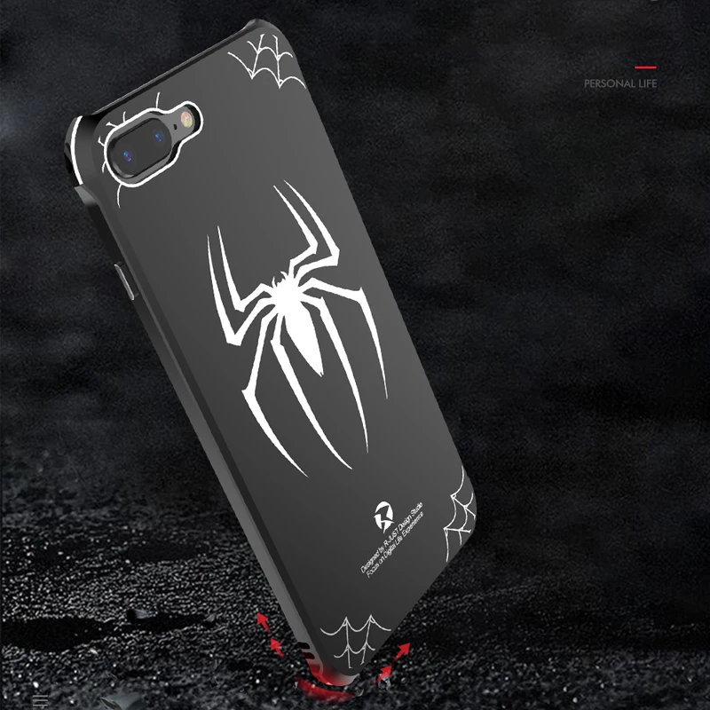 Чехол для iPhone 7 8 Роскошный аксессуар Блестящий жесткий алюминиевый