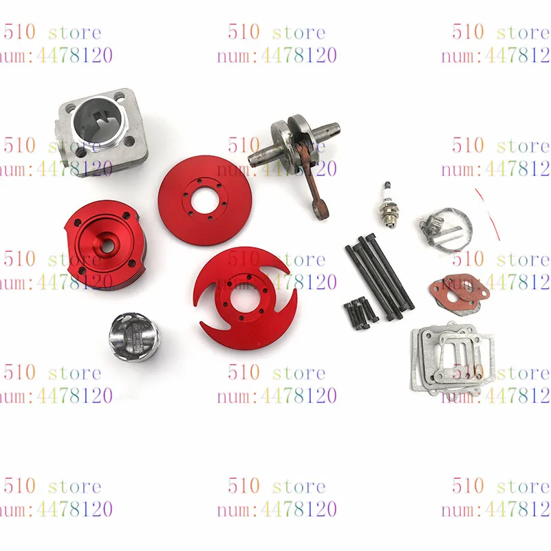 newest 44mm Cylinder Big Bore 3 grooves red Kit Crankshaft Gasket Set For 47cc 49cc Mini Dirt ATV Pocket Bikes | Автомобили и