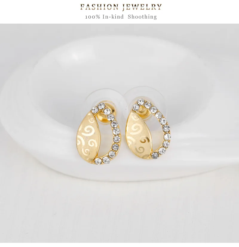 HC милые детские капли воды 4 шт комплект из сережек и ожерелья подвеска