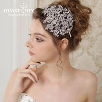 himstory luxury big crown tiaras cubix crystal handmade bridal queen wedding hair accessories headpiece hairband jewelry