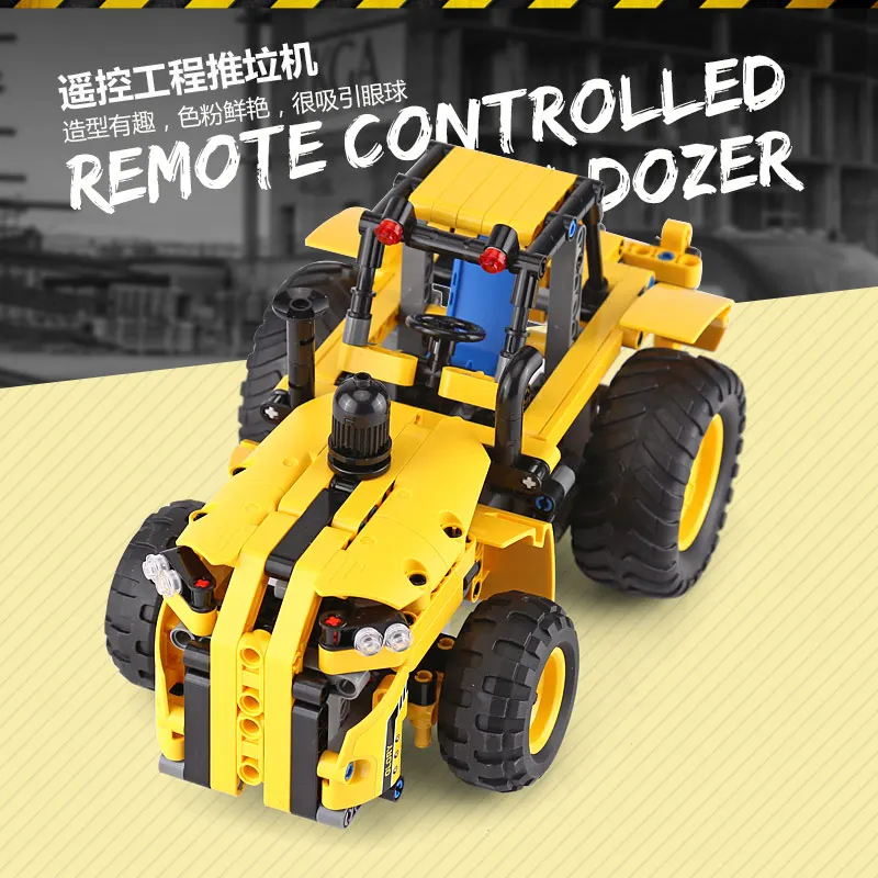 13017 RC трактор автомобиль с USB зарядным устройством Technic строительные блоки