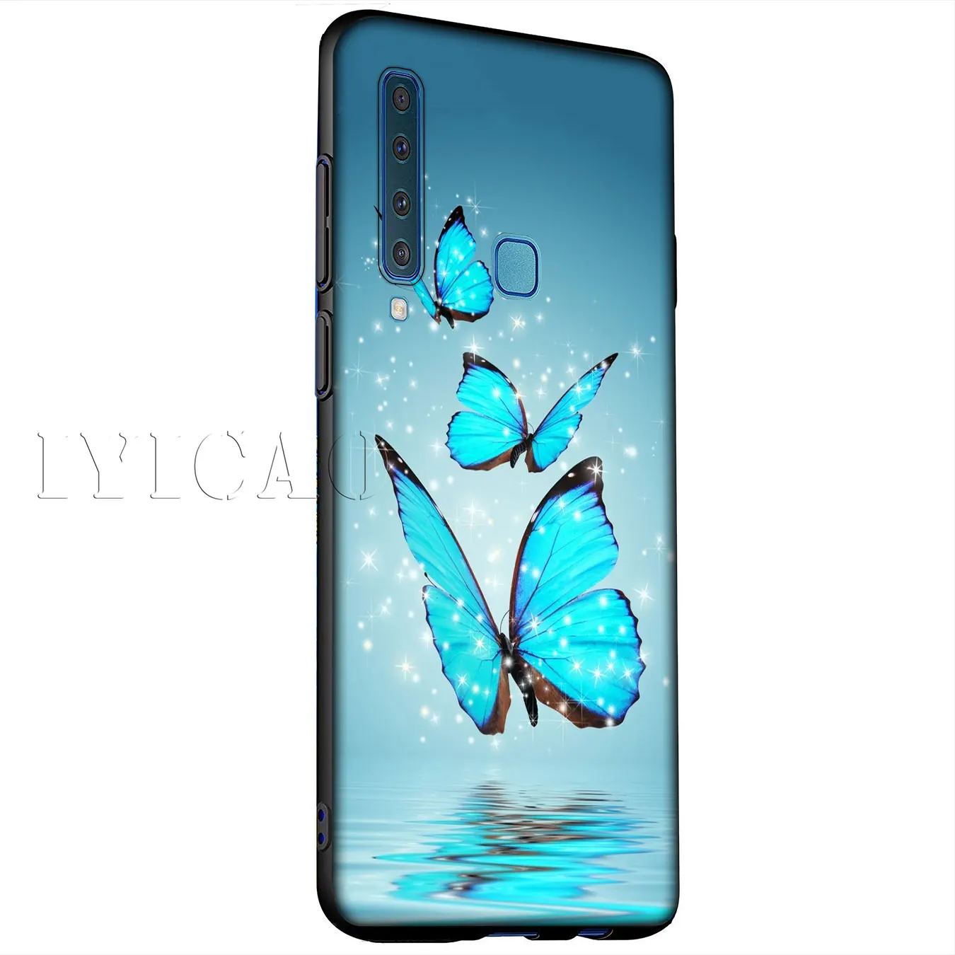 IYICAO красивая бабочка цветок Мягкий силиконовый чехол для samsung Galaxy A6 плюс A9 A8 A7 2018 A3