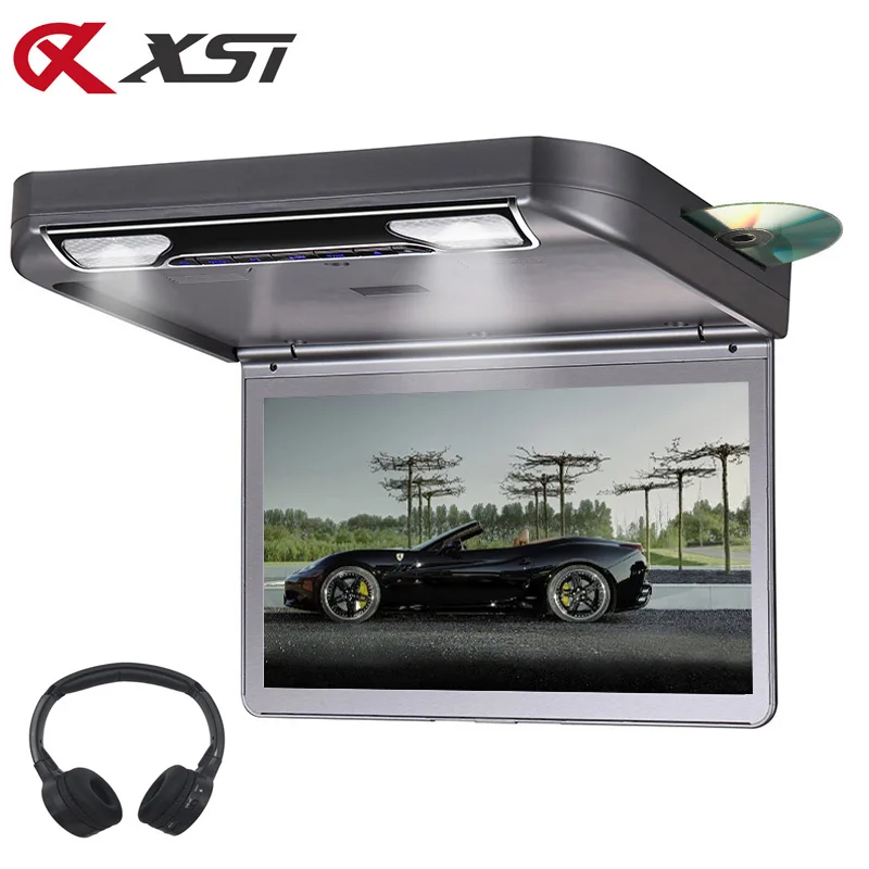 XST 13 3 дюймовый автомобильный потолочный монитор на крышу MP5 DVD плеер откидной 1080P