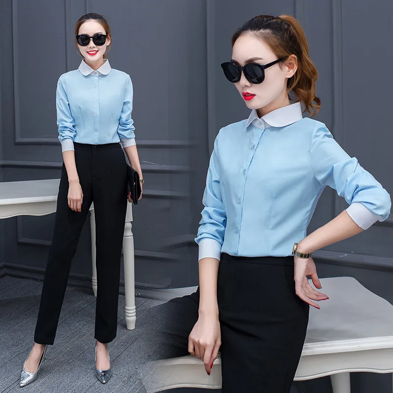 2020 Новая рабочая одежда женские профессиональные рубашки корейские тонкие Блузы