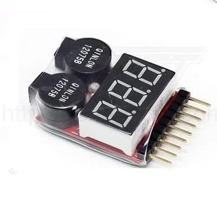 Цифровой индикатор напряжения 2 шт. тестер для аккумуляторов Lipo RC дисплей с