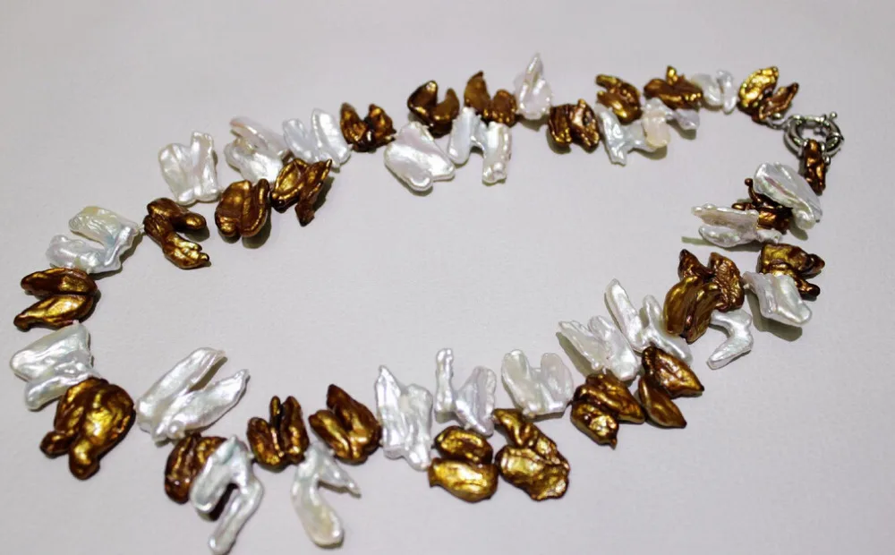 Оптовые цены Быстрая ДОСТАВКА &gt&gt@&gt&gt 11.21 Браун &amp белый пресной воды жемчужное