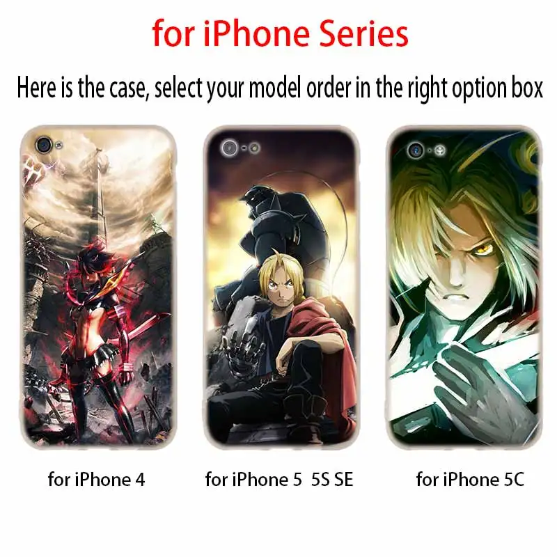 Полностью металлический чехол с алхимиком Kill La JoJo силиконовый мягкий для iPhone 12 11