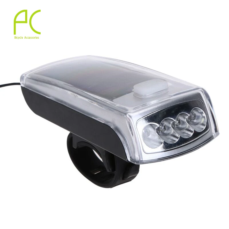 PCycling Солнечная энергия велосипедный светильник светодиодный рожок