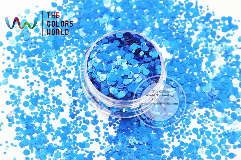 Круглые и точечные фигуры с синими цветами для нейл-арта геля лака ногтей макияжа